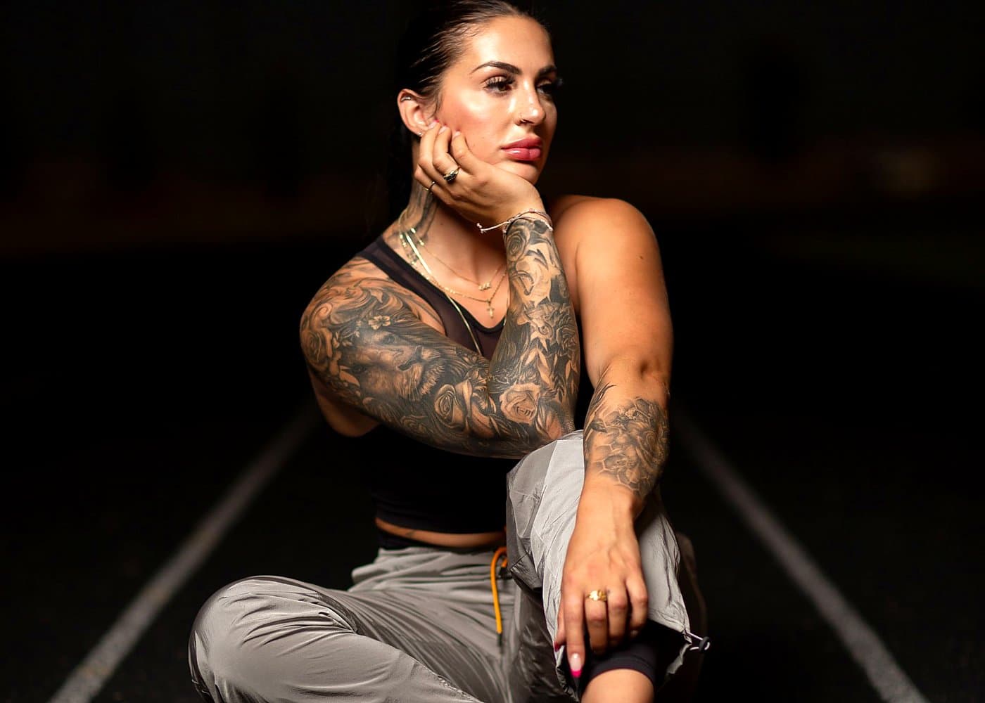 Coordinated activewear collection used to compare product-specific size and fit decisions