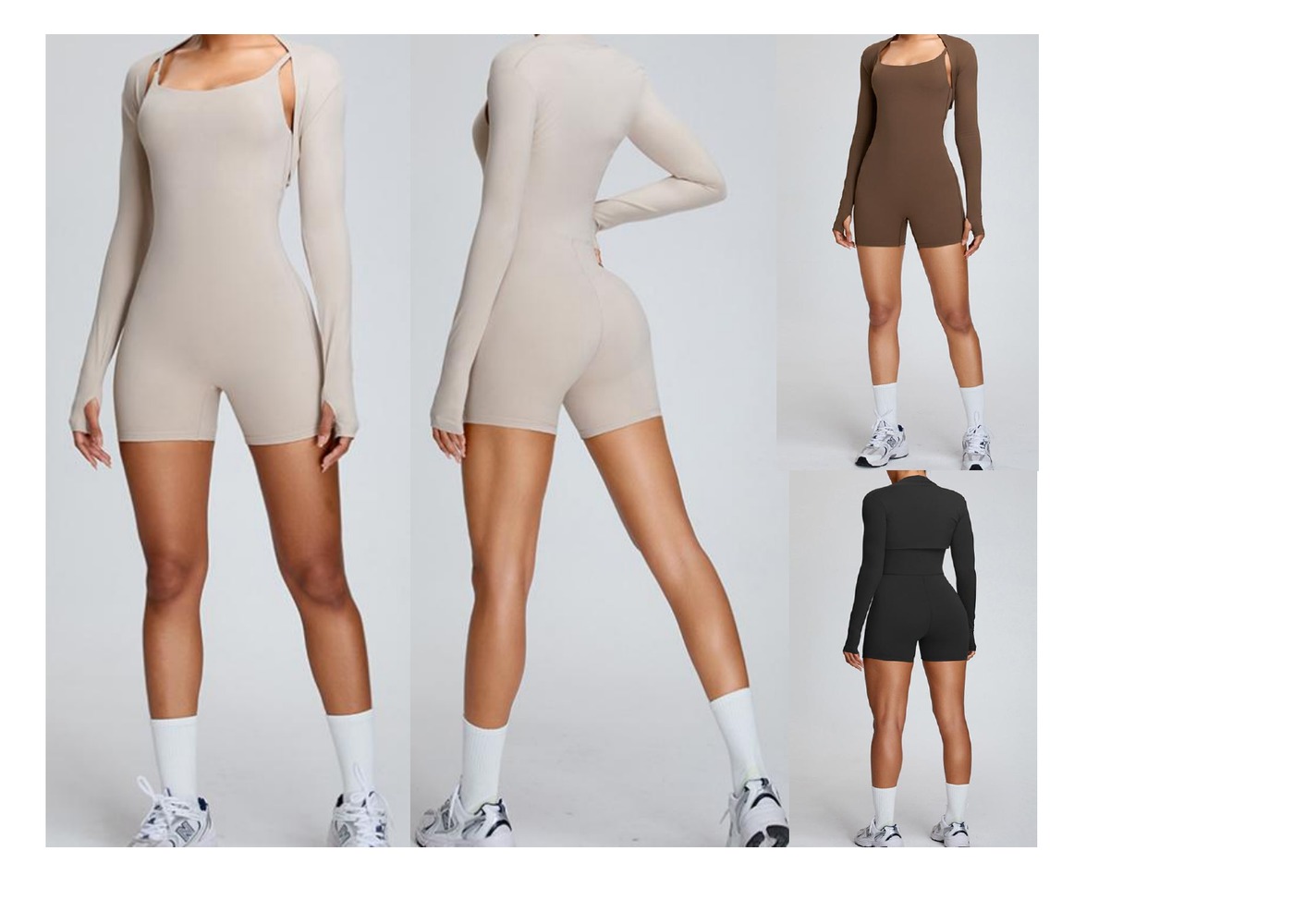 AW-006 Long Sleeve Seamless Romper