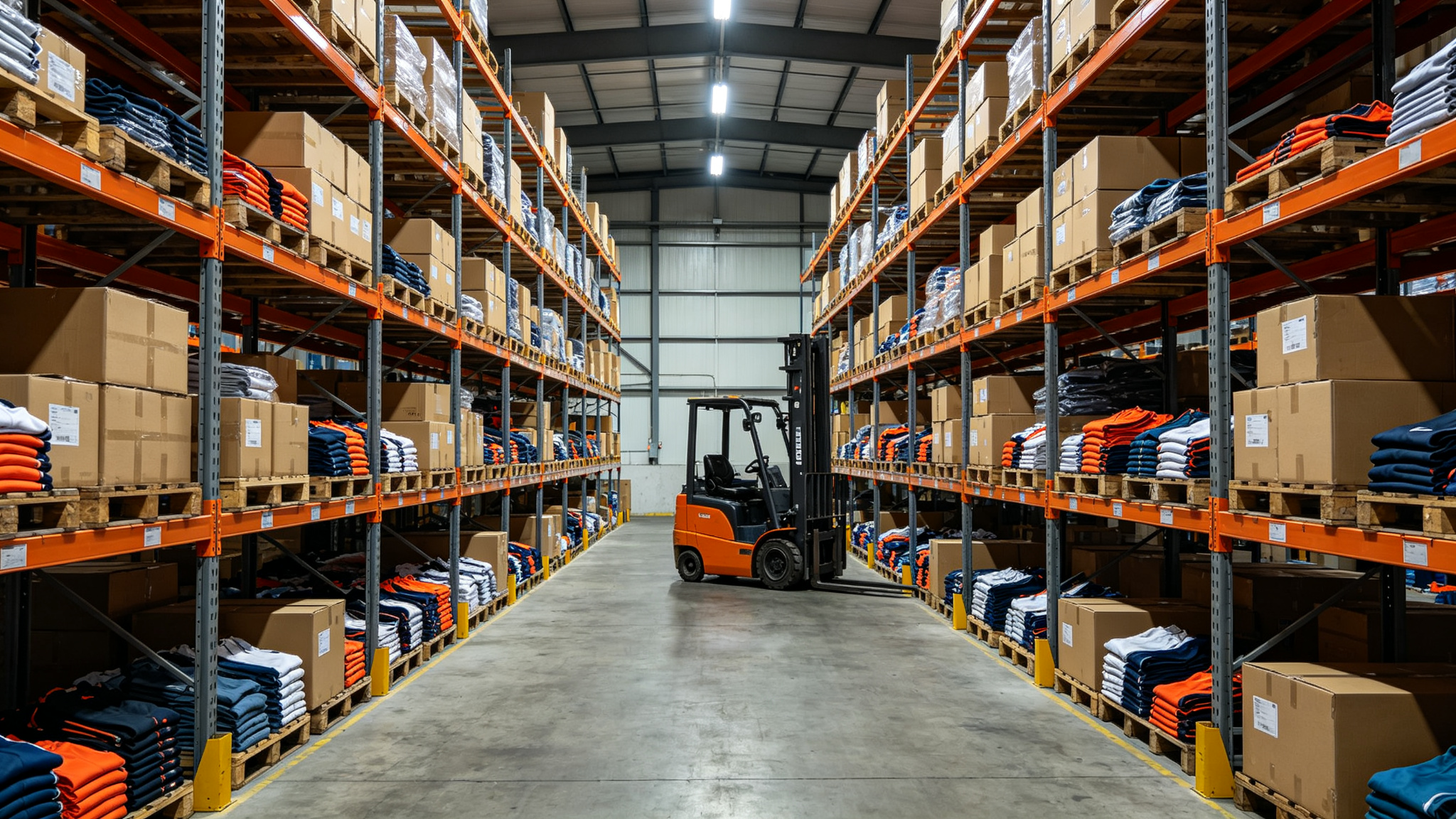 Finished-goods warehouse as a packing and receiving-context reference