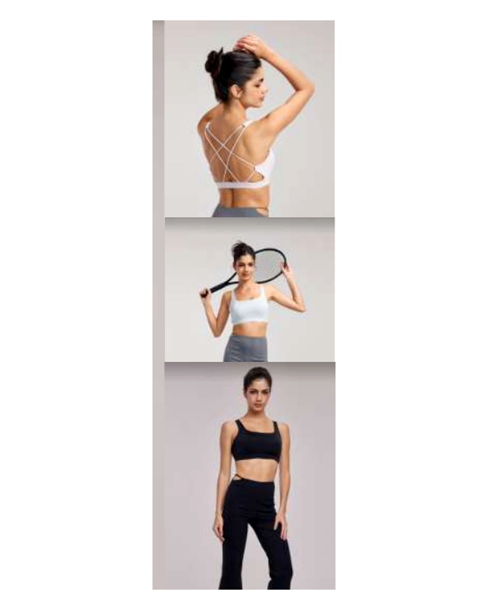 Private label logo and construction detail for activewear