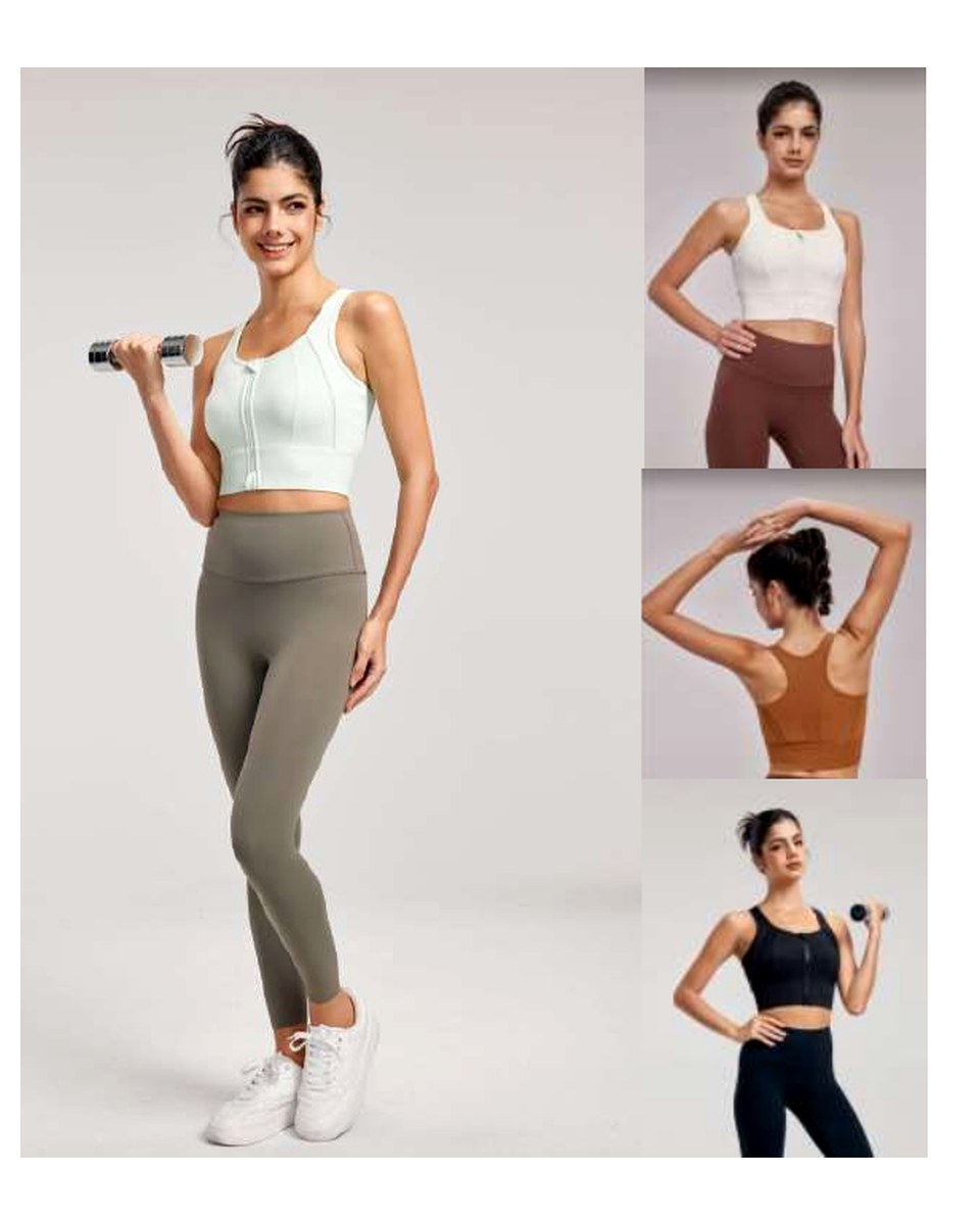 DWB115058 Zip-Front Functional Sports Bra