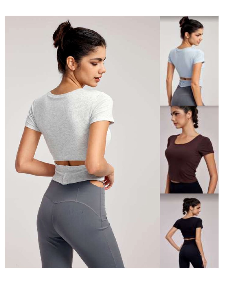 DWY115009 Round Neck Built-In Cup Tee
